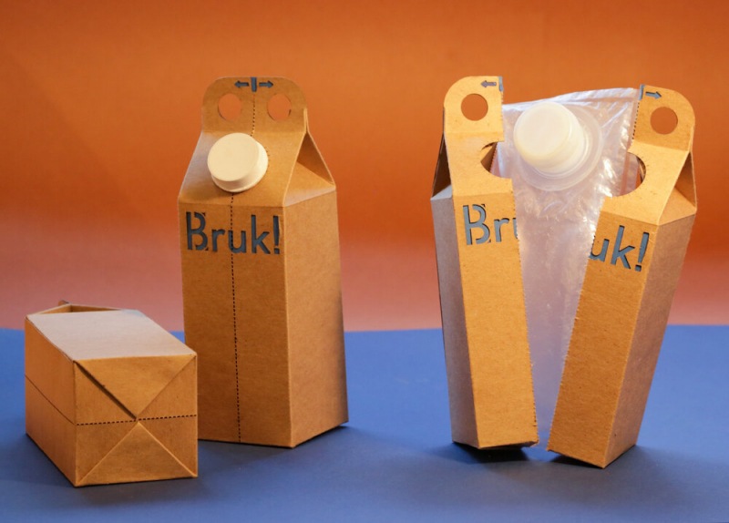 Упаковка, облегчающая отделение бумаги от пластика