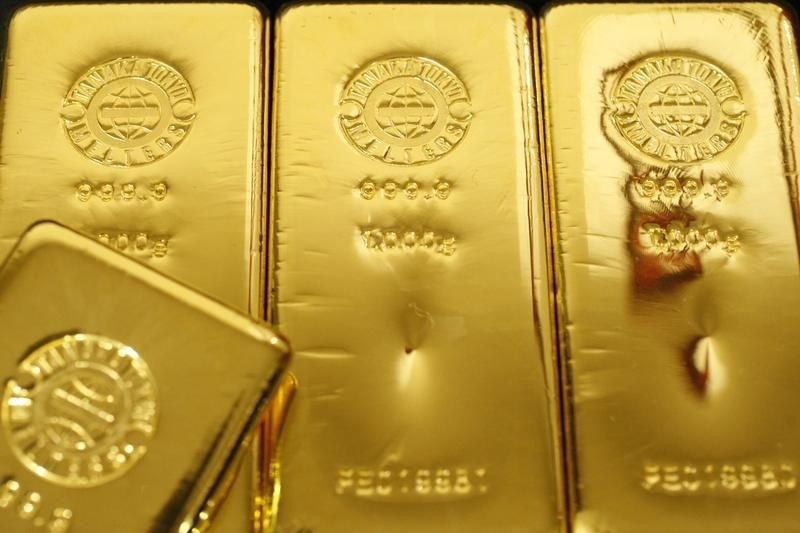 Фьючерсы на золото выросли в цене во время торгов в США