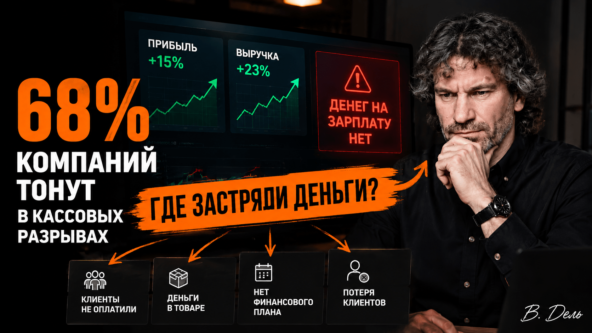 68% компаний тонут в кассовых разрывах. Где застревают деньги?